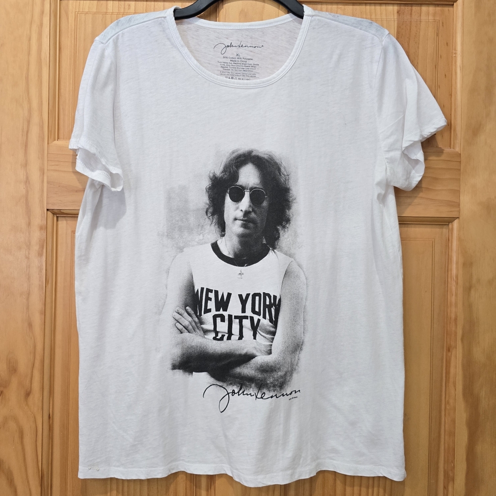 White John Lennon Graphic Tee - Women's Short Sleeve